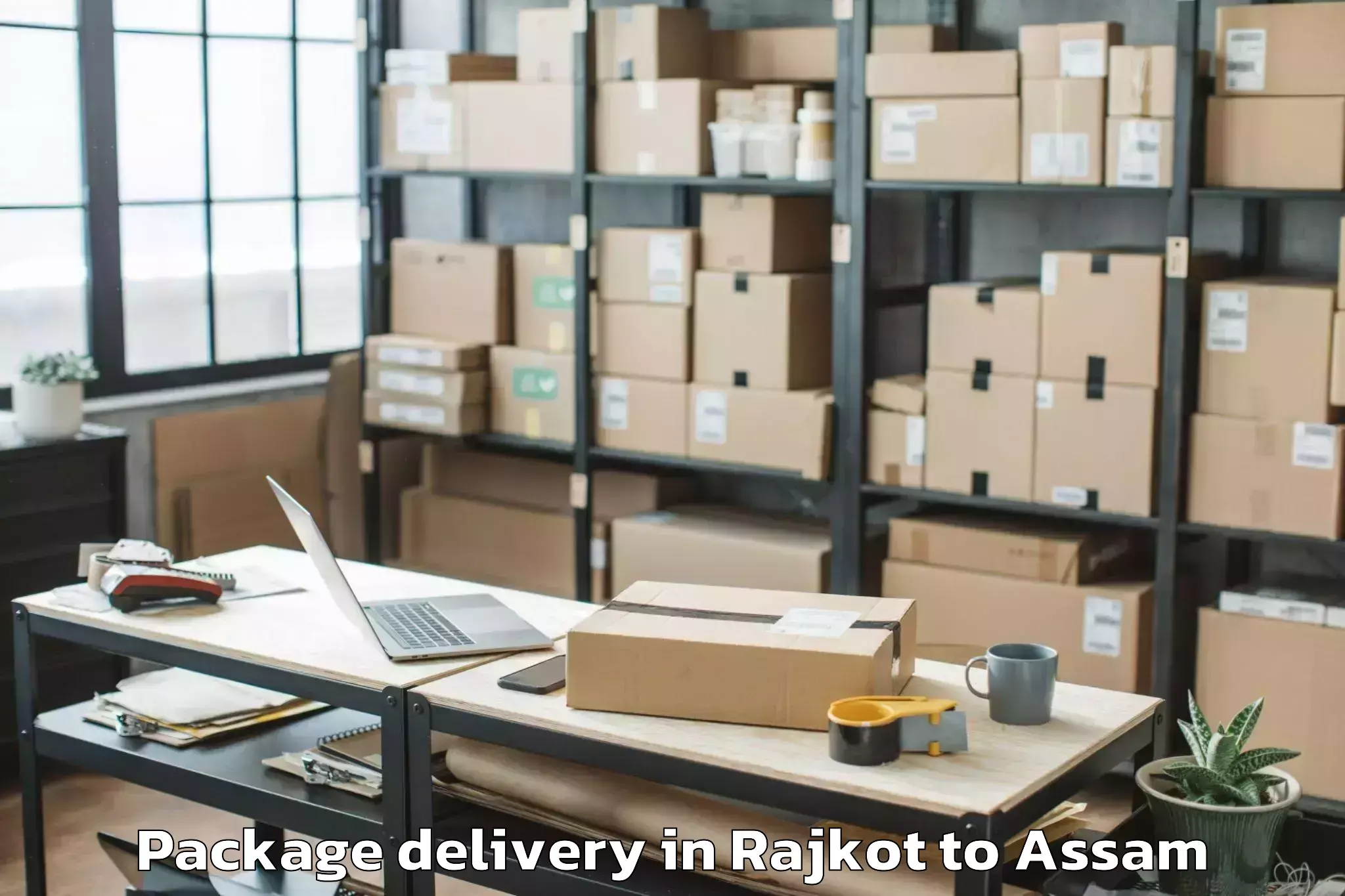 Expert Rajkot to Bijni Package Delivery